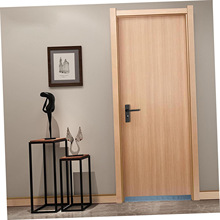 工厂直销颜色材质可选简约原木风木门 极简平板房门室内门房间门