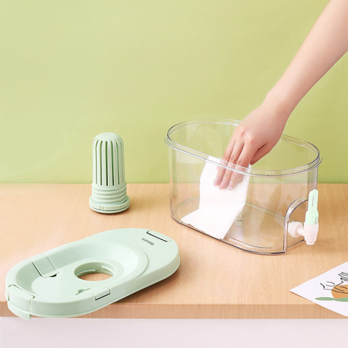 Cold-brew juice bucket, household high-temperature-resistant cold kettle, refrigerator cold water bucket, plastic food-grade cold kettle with faucet