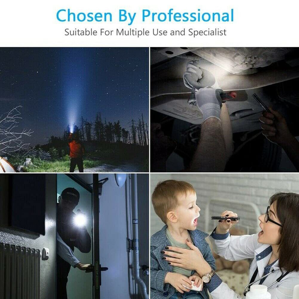 Zorro transfronterizo al aire libre linterna de luz fuerte N ° 7 pluma tenedor luz mini linterna portátil herramienta de luz