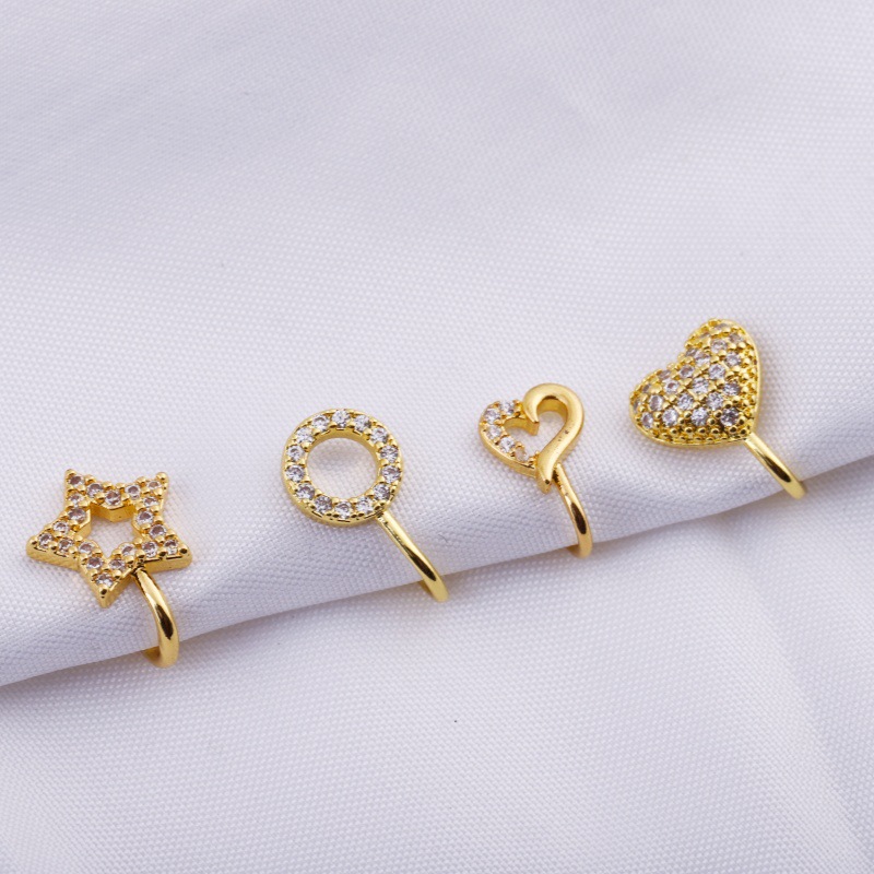 Labret piercing jewelry detail image