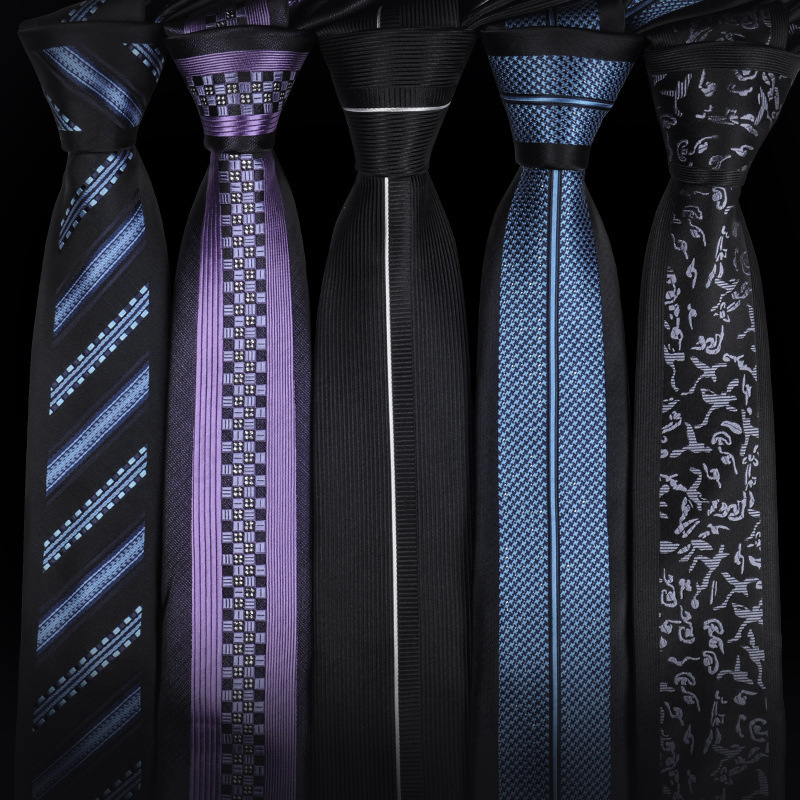 厂家直销男士商务定位花型领带男正装韩版窄6cm新郎结婚休闲百搭