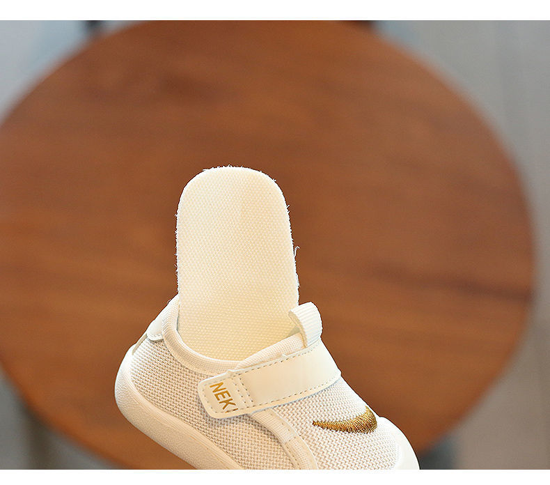 Babyschuhe, Kleinkindschuhe, Frühlingsnetzschuhe, weiße Jungenschuhe gegen Stürze, weiche Frühlings- und Herbstsohlen, 2 Einzelschuhe für weibliche Säuglinge, 1 Jahr alt_voghion.com