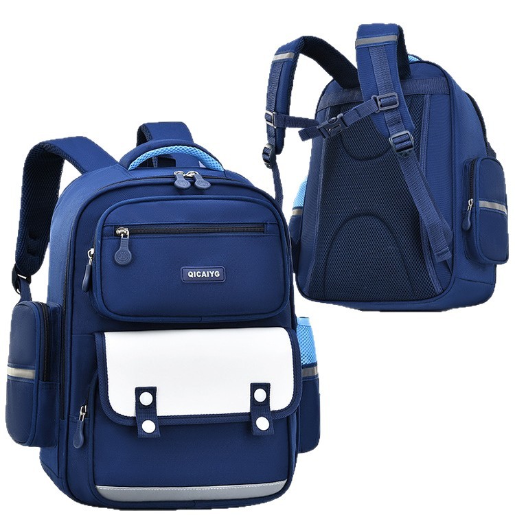 Mochila escolar para niños y niñas de estilo británico, mochila de clase para estudiantes de primaria de 1 a 6 grados, mochila ligera y resistente al desgaste.