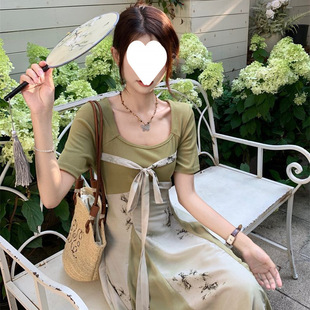 2025 summer new retro new Chinese style national style improved dress women