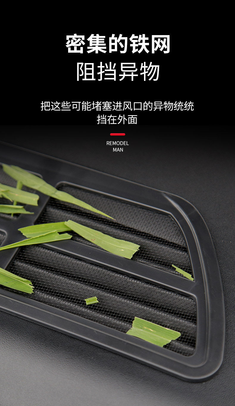 Suitable for Tesla Model 3/Y Updated Version Air Conditioning Inlet Protective Cover and Air Outlet Insect-Proof Filter Accessories