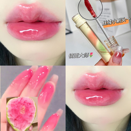 Cappuvini ice wave lip glaze water gloss lip gloss lip jelly ice tea mirror nude glass lip gloss lipstick