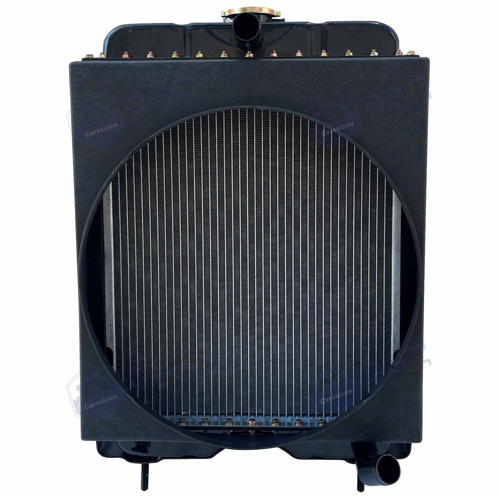 k4100 中右弯 38口潍柴发电机散热器水箱厂家直销