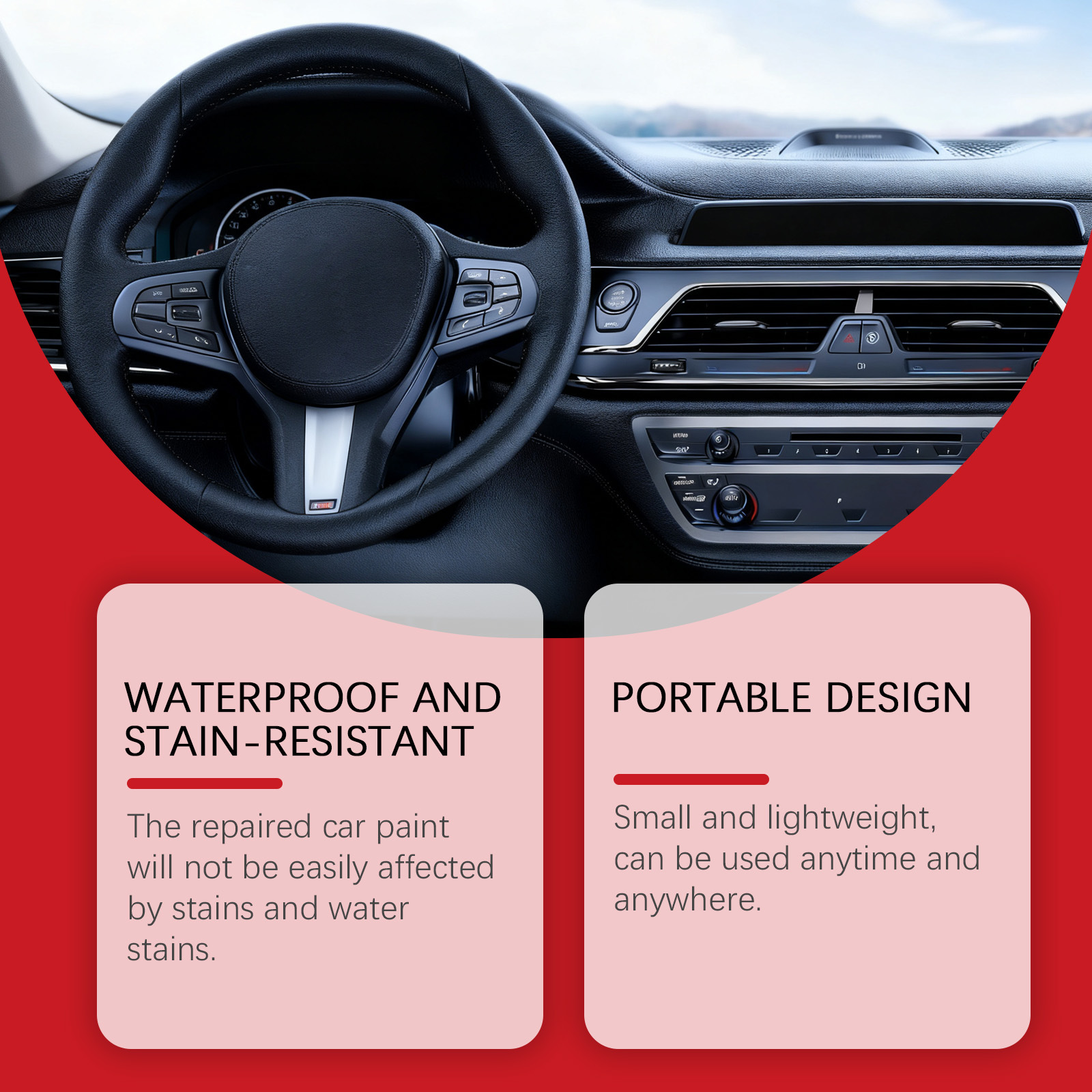 HOMONTH Car Touch-Up Paint Pen, for Car Body Scratch Repair, Paint Renovation, and Color Touch-Up
