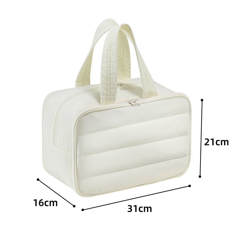 Bolsa de almacenamiento de viaje repelente al agua Taslan, bolsa de cosméticos portátil de gran capacidad, bolsa de almacenamiento de equipaje multifuncional y práctica