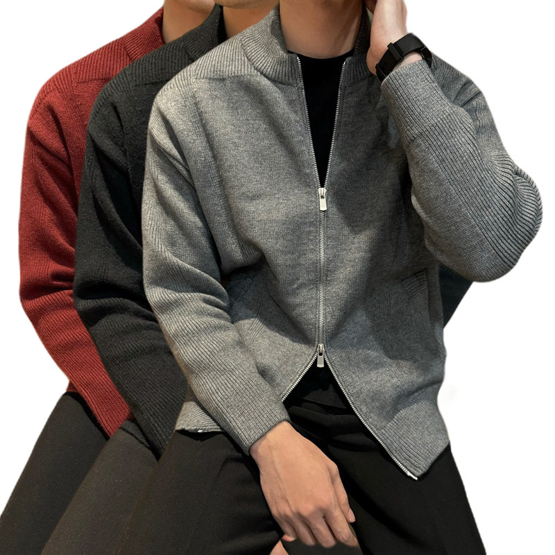 Explosiones transfronterizas de tamaño europeo suéter de punto chaqueta cardigán chaqueta caliente fábrica de negocios al por mayor