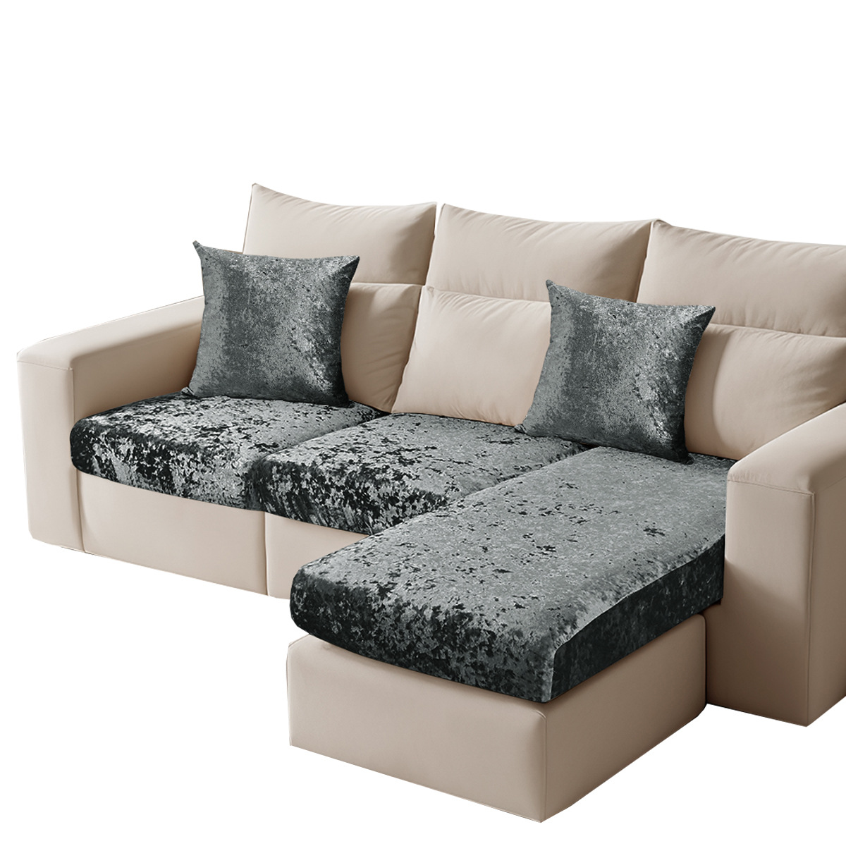 Elástico todo incluido oro diamante sofá cubierta engrosada caliente sofá cojín cubierta cuatro estaciones universal combinación sofá cubierta