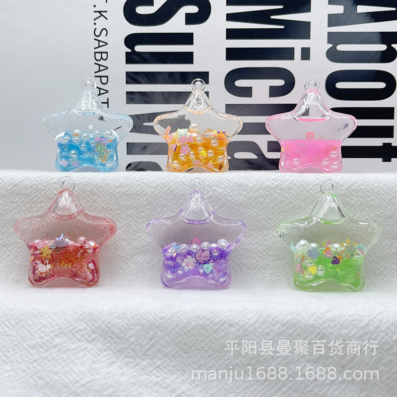 創意花入油流砂瓶キーホルダーアクリル流砂瓶手作りdiyアクセサリーかばんストラップ|undefined