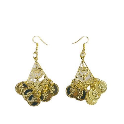New Indian dance clothing accessories stage performance jewelry belly dance necklace earrings nose chain eyebrow pendant headdress