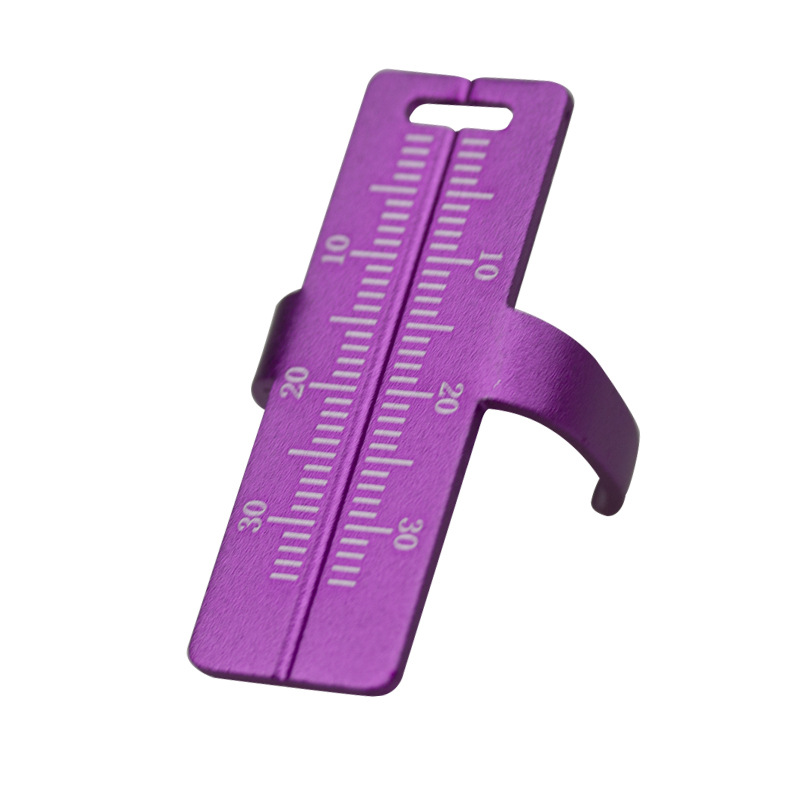 Regla de aleación de aluminio para materiales dentales, regla de medición para conductos radiculares, regla de medición para dedos, materiales orales