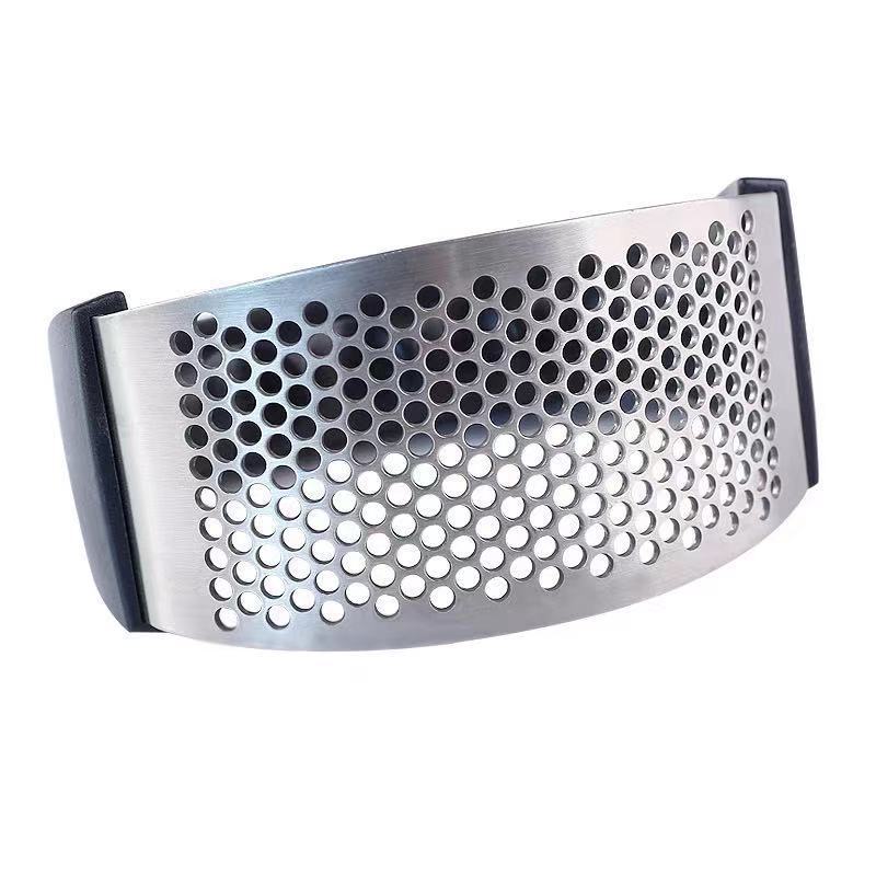 Prensa de ajos circular de acero inoxidable 304, éxito de ventas en Amazon, triturador de ajos, picadora de ajos, herramienta para hacer pasta de ajos.