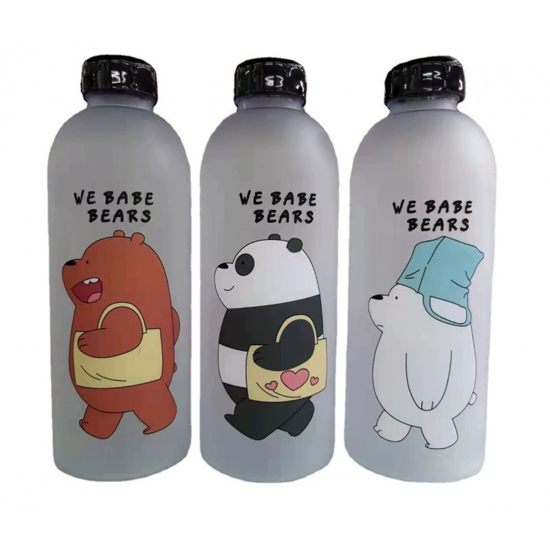 Capacious plastic straw with glass, high quality cute summer teapot