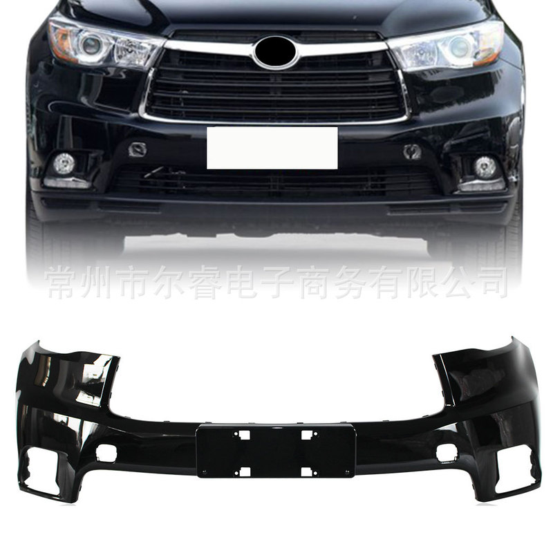 Suitable for Toyota Highlander Front and Rear Bumpers, 15-17 Model Highlander Front and Rear Bumper Surround with Paint