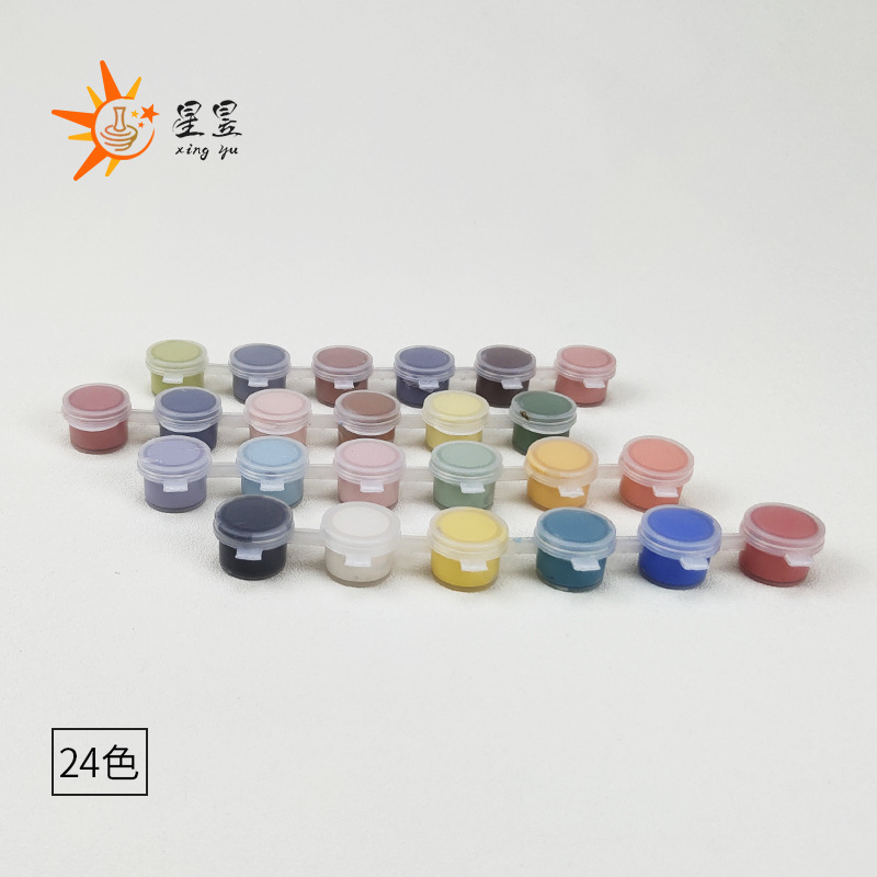 Color bajo vidriado 6 tira de color mini pequeña pintura de cerámica pintura cerámica temperatura media bajo vidriado color concentrado 24 color