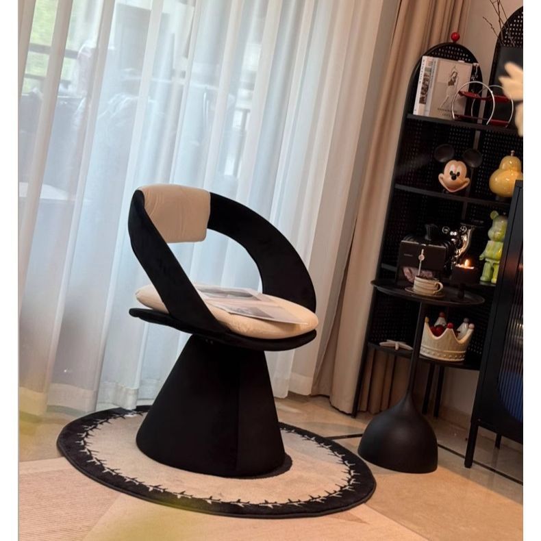 Light Luxury Makeup Stool, Rotatable Bedroom Dressing Stool, New Cream Style Home Cloakroom Girls Dressing Table Chair