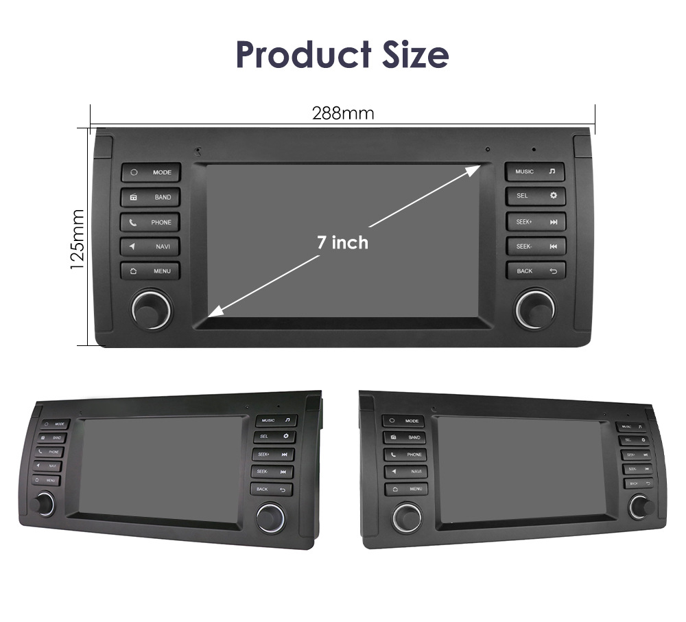 Cross-border 7-inch suitable for BMW E39 Android large screen navigation interconnected MP5 reversing image car navigator