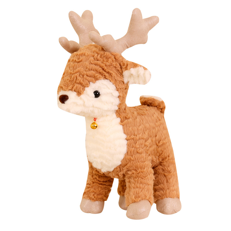 Festival Gifts Christmas Deer Doll Fun Christmas Tree Children's Toy Doll Doll Cute Soothing Soft Gift Plush Toy_voghion.com