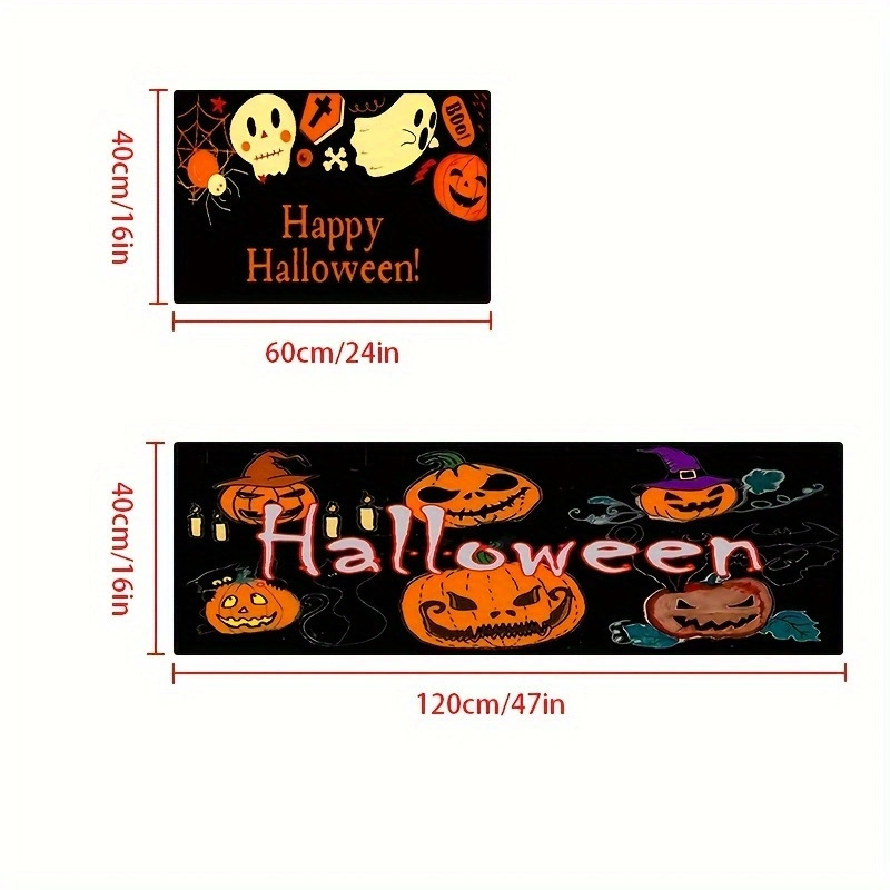 TEMU人気感謝祭カボチャマット玄関玄関玄関マットキッチンマットハロウィーン祝日装飾マット|undefined