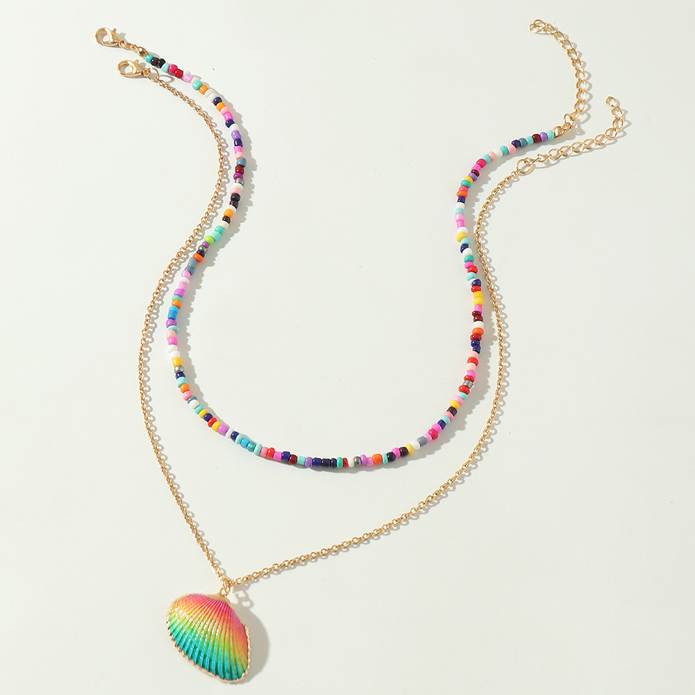 Mode Bonbons Couleur Perles Miyuki Collier Coquillage Conque En Gros Nihaojewelry display picture 4