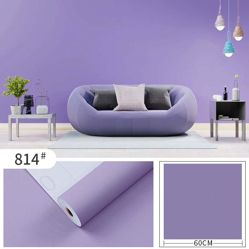 Самоклеящиеся ПВХ обои Nordic Pure Color Macaron водостойкие противоскользящие простые для гостиной спальни обои