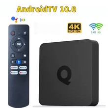 外贸新款Q1ATV安卓10全志H313双频5GWIFI带蓝牙4K网络机顶盒TVBOX