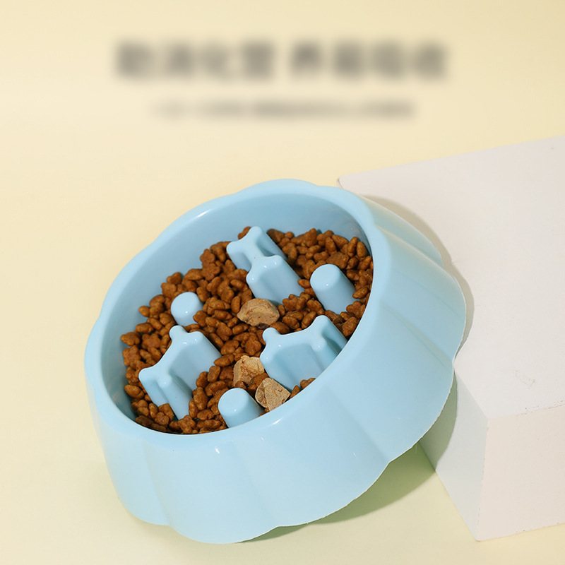 Perro Slow Food Bowl Bone anti-choke perro tazón pequeño y mediano cachorro Slow Food Bowl Pet Bowl suministros para mascotas al por mayor