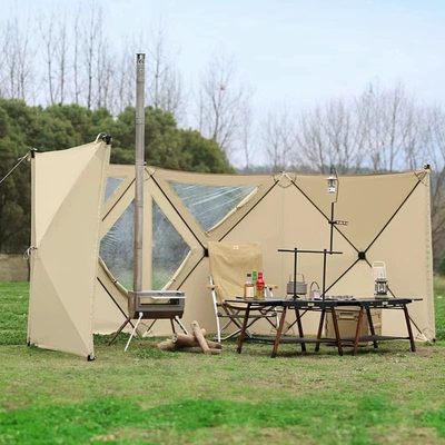 Outdoor camping windproof array Avtomobil yan çətirləri - viewing-curtain-flowing-gold-14-56m-as-shown-in-the-figure