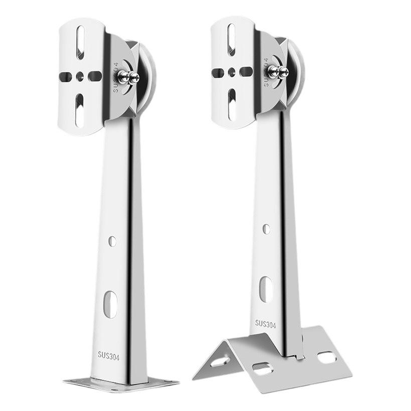 304ステンレス鋼監視カメラブラケット、万能ダックビル壁掛け、コーナーポール、フープ、屋外360度回転