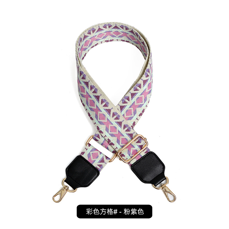 컬러 체크무늬-핑크 퍼플