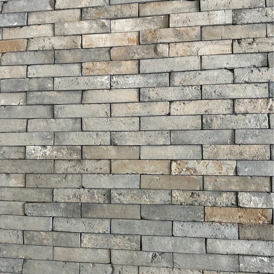Handmade green brick skin, old brick skin, green brick slices, old brick skin, gray brick and blue brick