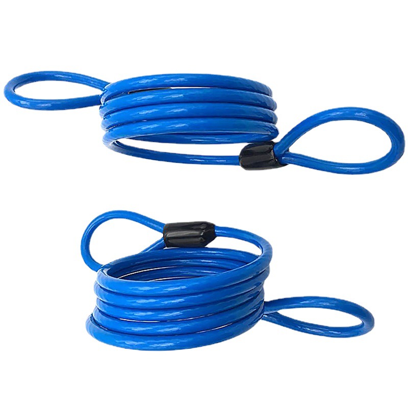 Fabricante directo de seguridad antirrobo de alambre de acero recubierto de color cuerda de resorte retráctil cuerda de alambre de acero perdido