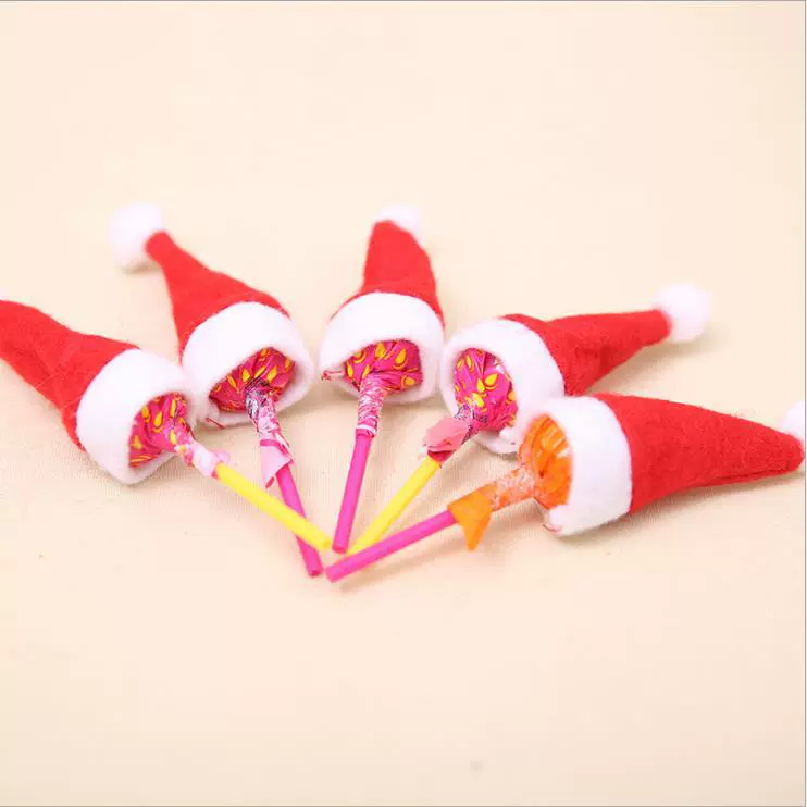 Леденец Лапковая Шапка Рождества, Candy Christmas Decoration Products, мини-елочная шапка, без Went факультет, маленькая шапка