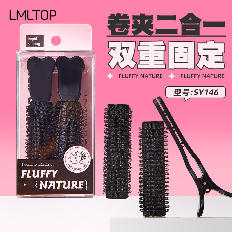 LMLTOP alto cráneo raíz de cabello flojo clip de cabello desmontable rizador de estilo de frangeo 2 paquetes exclusivos a través de la frontera