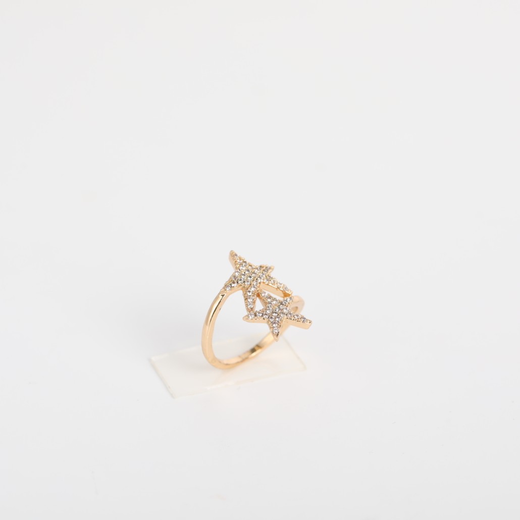 Moda Europea Y Americana Ins Xingx Anillo Estrella De Cinco Puntas Apertura Ajustable Meng Wanzhou Mismo Estilo Venta Al Por Mayor display picture 3