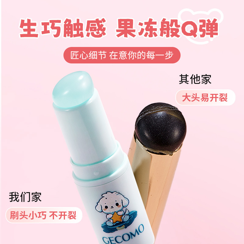 Pincel de silicona mini para labios Xierui GECOMO, pincel para difuminar labios con tapa, pincel de silicona suave para lápiz labial, herramienta de maquillaje.
