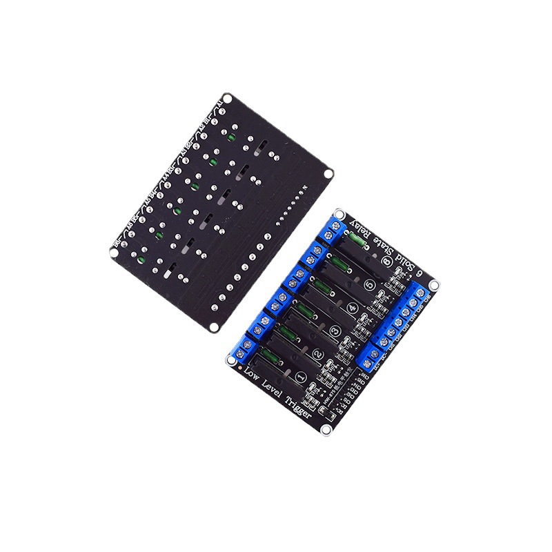 1/2/4/6/8路5V低电平固态继电器模块 带保险丝 固态继电器250V2A