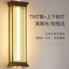 2025款不锈钢壁灯现代简约上下发光壁灯LED接电款户外防水庭院灯