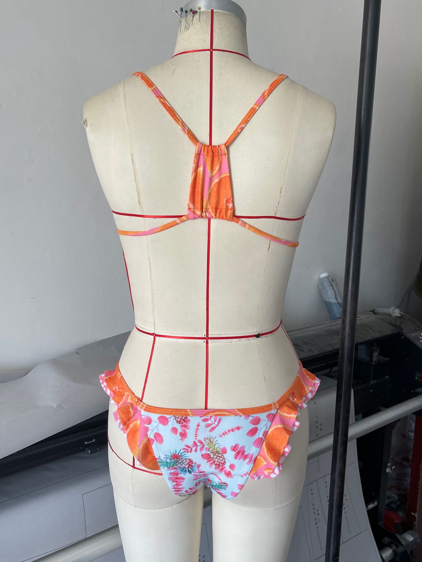 Mujeres Multicolor Juego De 2 Piezas Bikinis Traje De Baño display picture 8