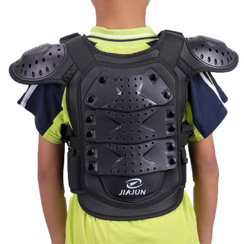 JIAJUN Children's Motorcycle Helmet Armor Bicycle Riding Chest Armor Balance Bike Protection Skiing Fencing Protective Gear