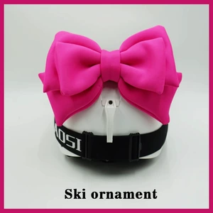 Pink Bow Motorcycle Helmet Accessories for Skiing, Motorbike, Half Helmet
