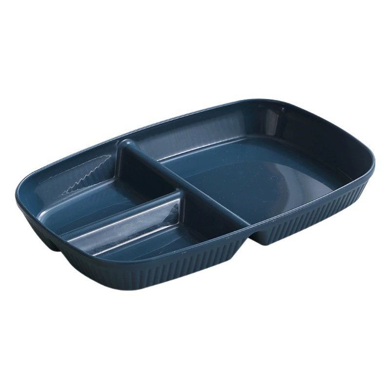 Новый студенческий костюм с тройной тарелкой Семейная пластиковая тарелка в японском стиле Офисная Лапша для обеда Тарелка для фруктов и овощей