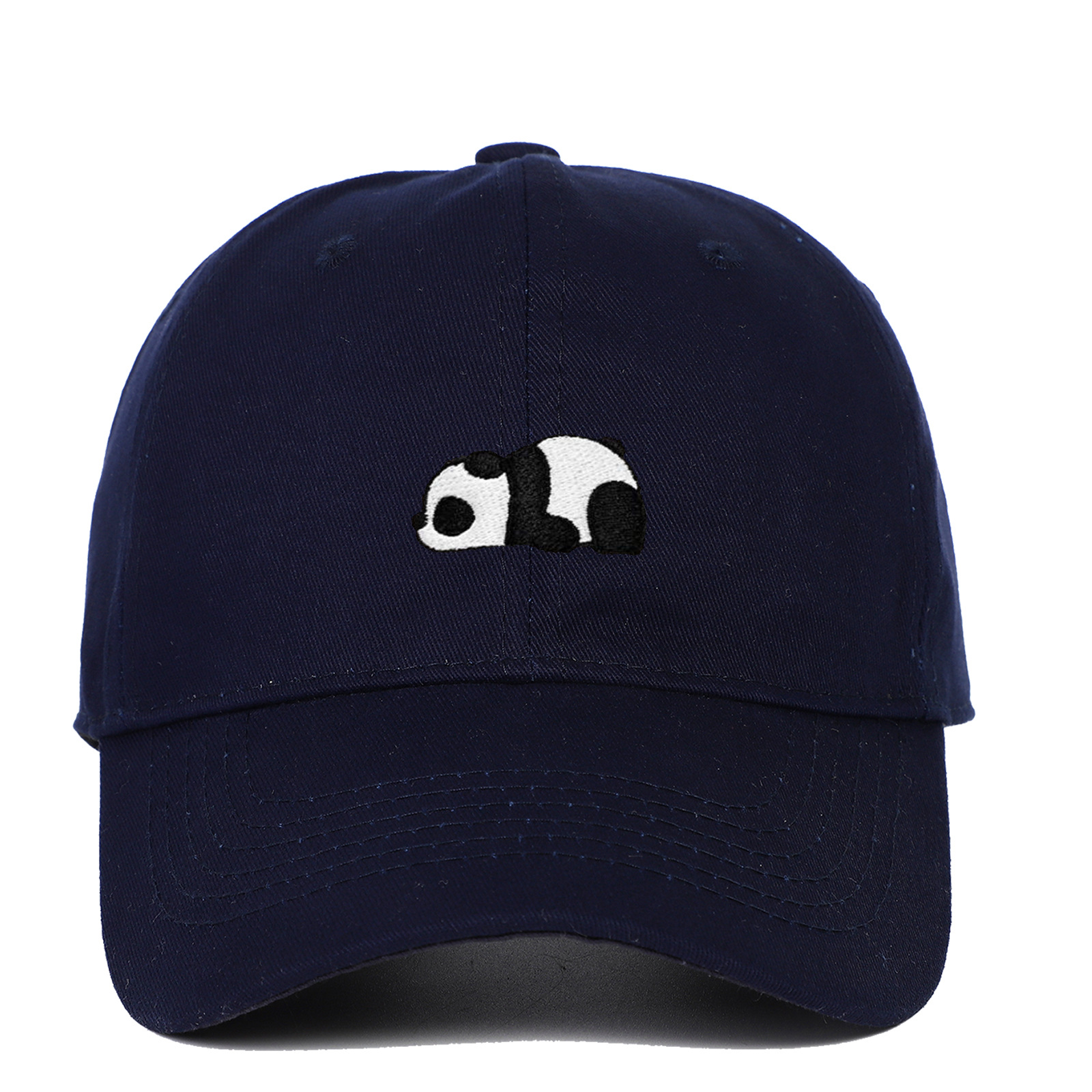 Unisexe Mignon De Base Panda Broderie Avant-toit Incurvé Casquette De Baseball display picture 2