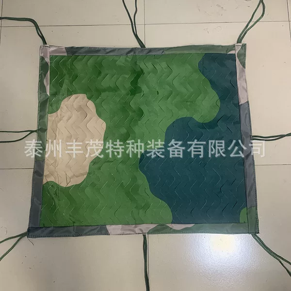 Functional Silver-Coated Camouflage Net with Double-Edged Three-Color Large Floral Pattern, Camouflage Net for Exercises and Training, Three-Color Large Floral Pattern Camouflage Net