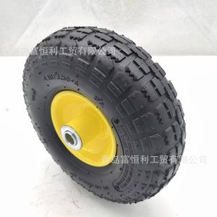 Factory direct sale 10 inch rubber inflatable wheel 4.10/3.50-4 trolley garden car rubber tire