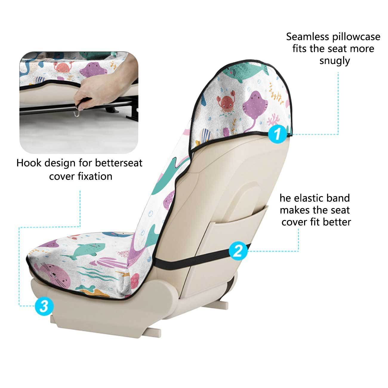 Marine seat towel cover front seat protector suitable for gym and exercise, universal for all seasons and car use