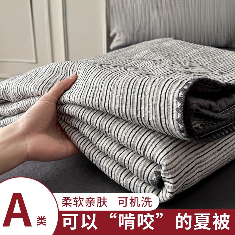 Edredón de verano jacquard de algodón de clase A Edredón de aire acondicionado de algodón puro lavable a máquina Edredón fino de verano dormitorio de estudiantes